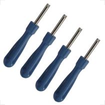 Kit 4 Ferramentas 25mm Tipo Fenda Saca Núcleo Cabo Plástico