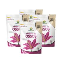 Kit 4 Fertilizante Adubo Vitaplan Farinha De Osso - 1kg Kit 4 Fertilizante Adubo Vitaplan Farinha De Osso - 1kg