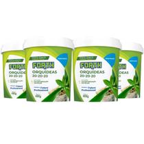 Kit 4 Fertilizante Forth Peters para Orquídeas 20-20-20 - 400 g