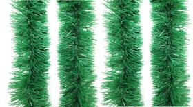 Kit 4 Festão De Natal Verde Opaco 9cm x 2m Total 8 metros - Master Christmas Kit 4 Festão De Natal Verde Opaco 9cm x 2m Total 8 metros - Master Christmas