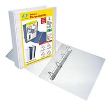 Kit 4 Fichários Universitário 25,5x33,5x4cm Branco A4 Acp 4 Argolas Kit 4 Fichários Universitário 25,5x33,5x4cm Branco A4 Acp 4 Argolas