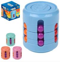 Kit 4 Fidget Toy Latinha Quebra Cabeça Giratória Anti Stress