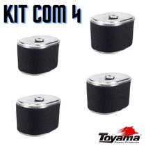 Kit 4 Filtro De Ar Original Toyama Motor Gasolina 5.5/6.5/7.0 HP Branco Buffalo Honda Vulcan Kit 4 Filtro De Ar Original Toyama Motor Gasolina 5.5/6.5/7.0 HP Branco Buffalo Honda Vulcan