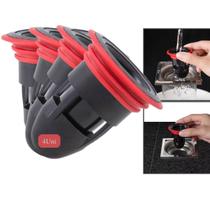 Kit 4 Filtro Dreno De Água Anti Odor Para Banheiro Cozinha Pia Ralo Prevenção De Insetos e Pragas Indesejadas Elimina Mau cheiro Captura Cabelos