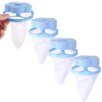Kit 4 Filtro Para Máquina De Lavar Flutuante Coletor Papa Fios Pelos e Bolinhas de Lã
