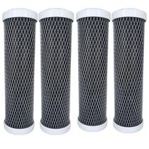 Kit 4 Filtro Refil Carbon Block 10'' X 2 1/2 5 Micra