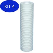 Kit 4 Filtro Refil Pp 9.1/4 Compatível Acqualimp Antigo Preto