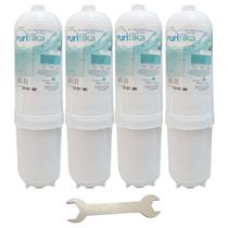Kit 4 Filtro Refil Purificador de Água Soft By Everest Compatível + Kit Troca - Policarbon