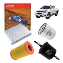 Kit 4 Filtros Wega S10 Motor 2012 até 2017 2.4 Flex