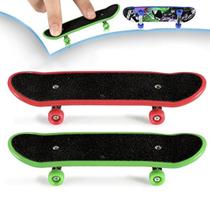Kit 4 Fingerboards Skate Dedo Profissional Madeira Rolamento