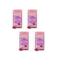 Kit 4 Fini Hair Gummy Sabor Morango 4x60 Gomas Fini Dr Good
