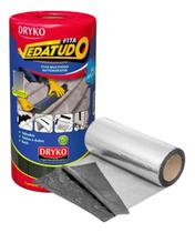 Kit 4 Fita Asfáltica Aluminio Auto Adesiva Vedatudo 30cmX10m