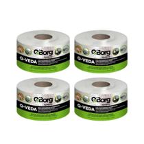 Kit 4 Fita Asfáltica Aluminizada Adesiva Reparos Multiúso 10cm x 10m