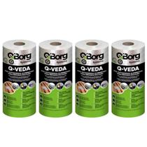 Kit 4 Fita Asfáltica Aluminizada Adesiva Reparos Multiúso 30cm x 10m