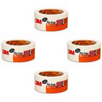 Kit 4 Fita Crepe 18 24 48mm x 50 Uso Geral Pintura Marcação Kit 4 Fita Crepe 18 24 48mm x 50 Uso Geral Pintura Marcação