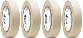 Kit 4 Fitas Crepe Alltape 18mm x 50m Branca SK710