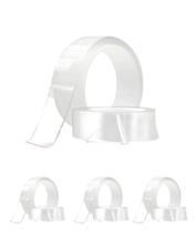 Kit 4 Fitas Dupla Face Adesiva Transparente Vedação 3m x 1M Kit 4 Fitas Dupla Face Adesiva Transparente Vedação 3m x 1M