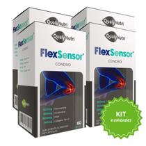 Kit 4 Flex Sensor Condro 600mg com 60 cápsulas Qualynutri