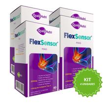 Kit 4 Flex Sensor Mag 250mg com Qualynutri 60 cápsulas