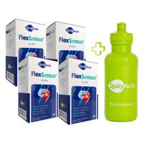 Kit 4 FlexSensor Ultra QualyNutri Com Garrafa Squeeze 120 Capsulas Kit 4 FlexSensor Ultra QualyNutri Com Garrafa Squeeze 120 Capsulas
