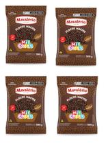 Kit 4 Flocos Macios Chocolates 500gr para Brigadeiro e Doces Mavalério Kit 4 Flocos Macios Chocolates 500gr para Brigadeiro e Doces Mavalério