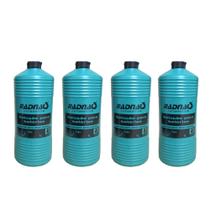 Kit 4 Fluido Ácido Solução P/ Baterias Radnaq 1 Litro.