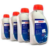 Kit 4 Fluido Óleo de Freio Bosch DOT 4 Carro e Moto 500ml Kit 4 Fluido Óleo de Freio Bosch DOT 4 Carro e Moto 500ml