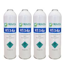 Kit 4 Fluido R134a Lata 950g Ar Cond Automotivo Geladeira