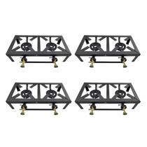 Kit 4 Fogareiro 2 bocas Aço Galvanizado Caminhão Camping Kit 4 Fogareiro 2 bocas Aço Galvanizado Caminhão Camping
