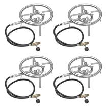 Kit 4 Fogareiros Baby 22cm Zincado Papaléguas 033