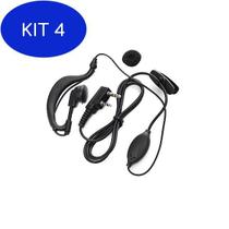 Kit 4 Fone Para Rádio Comunicador Ht Baofeng Kenwood 2 Pinos