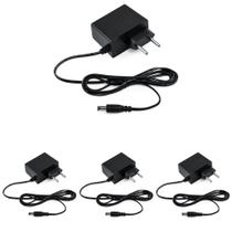 Kit 4 Fontes de Alimentação 12V 1A AC/DC EF 1201 L Intelbras
