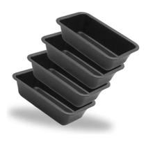 Kit 4 forma antiaderente para bolo e pão 25cm 12,8cm 6cm