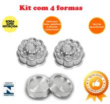 Kit 4 Forma Bolo Decorado Com 2 Forma Ballerine Margarida e 2 Forma Ballerine Redonda