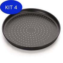 Kit 4 Forma De Pizza Antiaderente 35Cm