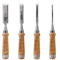 Kit 4 Formão Profissional Para Madeira Entalhador Entalhe Grossa Jogo 4 Peças Kit 4 Formão Profissional Para Madeira Entalhador Entalhe Grossa Jogo 4 Peças