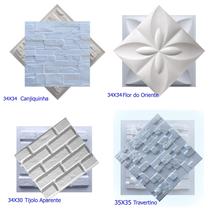 Kit 4 Formas Abs Para Fabricar Placas De Gesso E Cimento 3D - Silico Home