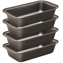 Kit 4 Formas Antiaderente P/ Pão E Bolo Inglês Alta Qualidade