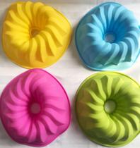 Kit 4 formas de silicone 21 cm Kit 4 formas de silicone 21 cm
