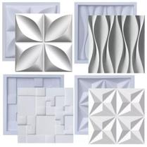 Kit 4 Formas Molde Para Gesso 3D E Cimento Abs - Si Plástic