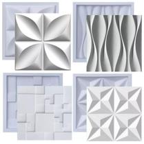 Kit 4 Formas Molde Para Gesso 3D E Cimento Abs
