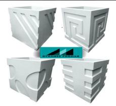 Kit 4 Formas/moldes De Vaso Abs 1mm 3d (30x30cm Cada)
