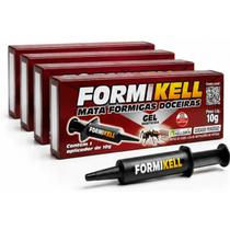Kit 4 Formikell Mata Formigas Doceiras Gel Inseticida 10g Kit 4 Formikell Mata Formigas Doceiras Gel Inseticida 10g