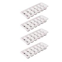 Kit 4 Forminhas De Gelo Resistente BPA Free Com Base Em Silicone 12 Cubos Kit 4 Forminhas De Gelo Resistente BPA Free Com Base Em Silicone 12 Cubos