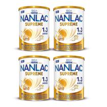 Kit 4 Fórmula Infantil Nanlac Supreme 1 a 3 anos 800g cada