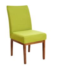 Kit 4 Forro para Cadeira Estampado de Malha Limpa Estoque Verde