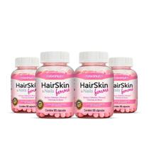 Kit 4 Fortalecedor De Cabelos Hairskin Femme 90 C Maxinutri