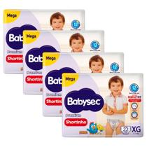 KIT 4 Fralda Calça Babysec Premium Mega Shortinho Pants - Todos os Tamanhos KIT 4 Fralda Calça Babysec Premium Mega Shortinho Pants - Todos os Tamanhos