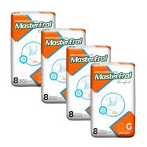 Kit 4 Fralda Geriátrica Masterfral Confort Unissex Tamanho G 7 Unidades
