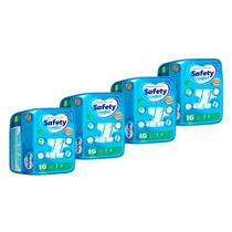 Kit 4 Fralda Geriátrica Safety Confort Tamanho EG 7 Unidades